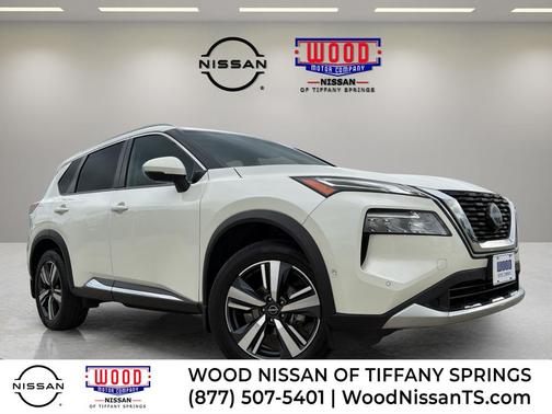 White 2023 Nissan Rogue Platinum