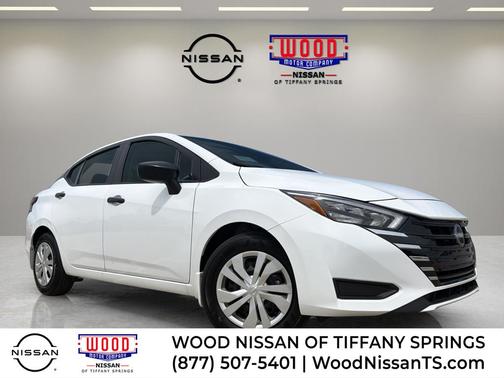 Cloud White 2025 Nissan Versa S