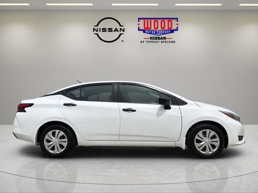Cloud White 2025 Nissan Versa S