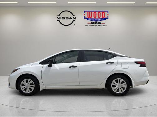 Cloud White 2025 Nissan Versa S