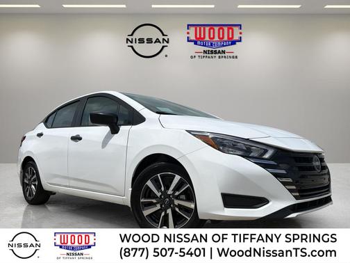 Cloud White 2025 Nissan Versa S