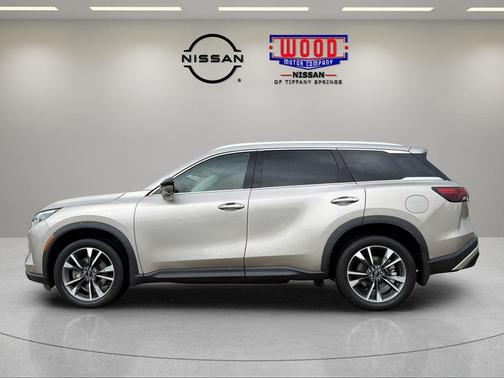 Warm Titanium 2023 INFINITI QX60 Luxe