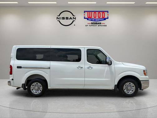Pearl White Tri-Coat 2019 Nissan NV Passenger NV3500 HD SL V8