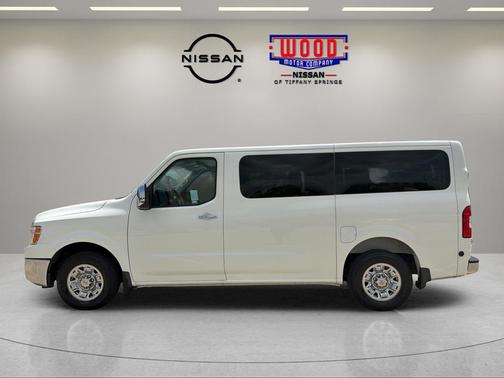 Pearl White Tri-Coat 2019 Nissan NV Passenger NV3500 HD SL V8
