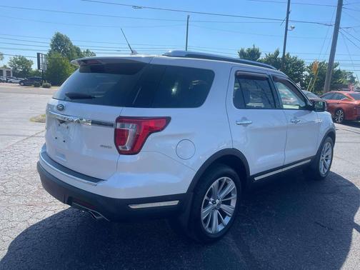 White Platinum Metallic Tri-Coat 2018 Ford Explorer Limited