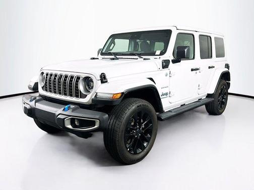 Bright White Clearcoat 2024 Jeep Wrangler 4xe Sahara