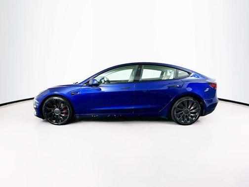 Deep Blue Metallic 2021 Tesla Model 3 Performance