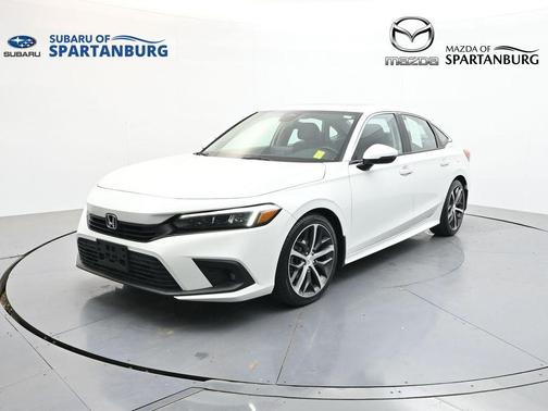 Platinum White Pearl 2023 Honda Civic Touring