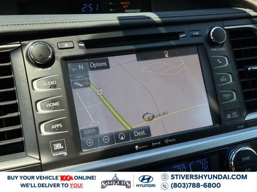 Midnight Black Metallic 2019 Toyota Highlander Hybrid Platinum
