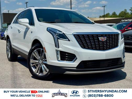 Crystal White Tricoat 2025 Cadillac XT5 Premium Luxury