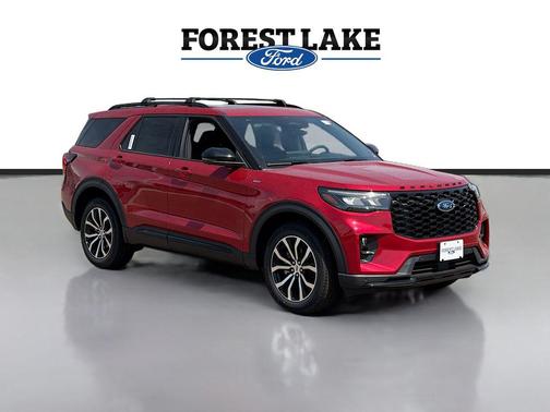 Rapid Red Metallic Tinted Clearcoat 2026 Ford Explorer ST-Line