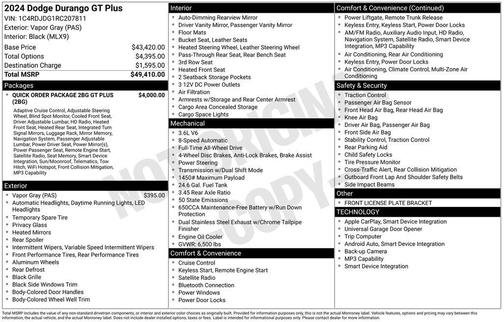 2024 Dodge Durango GT Plus