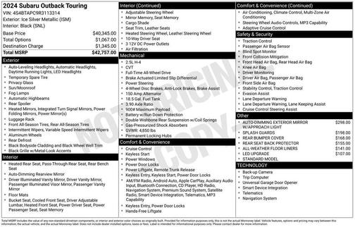 2024 Subaru Outback Touring