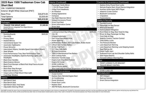 2025 RAM 1500 Tradesman