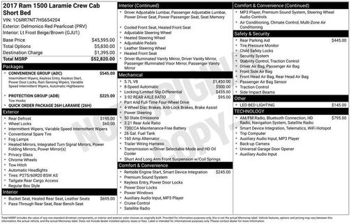 2017 RAM 1500 Laramie
