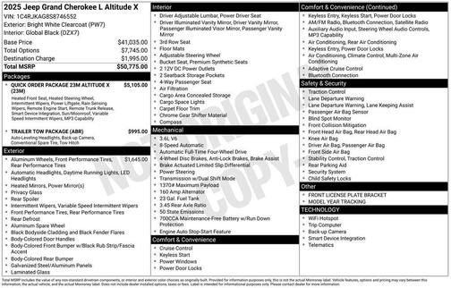 2025 Jeep Grand Cherokee L Altitude