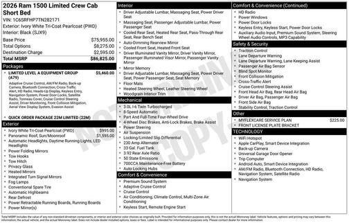 2026 RAM 1500 Limited
