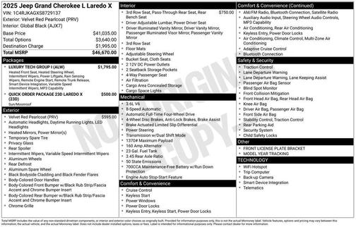 2025 Jeep Grand Cherokee L Laredo