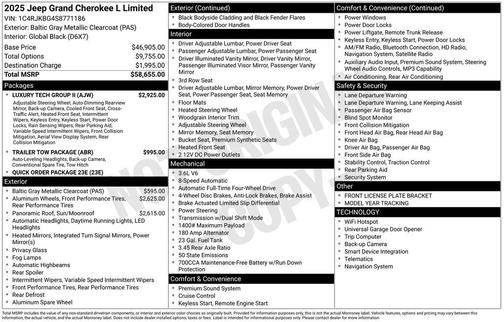 2025 Jeep Grand Cherokee L Limited