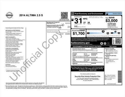 2014 Nissan Altima 2.5 S