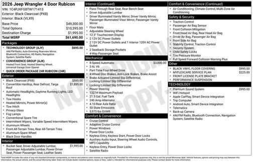 2026 Jeep Wrangler Rubicon