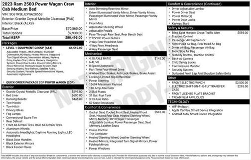 2023 RAM 2500 Power Wagon