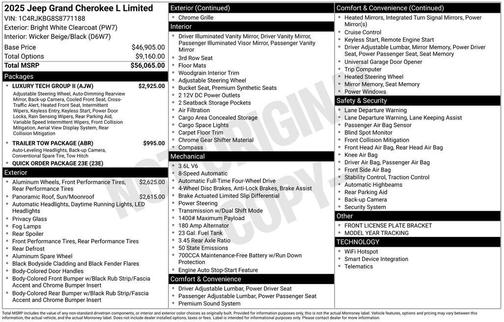 2025 Jeep Grand Cherokee L Limited