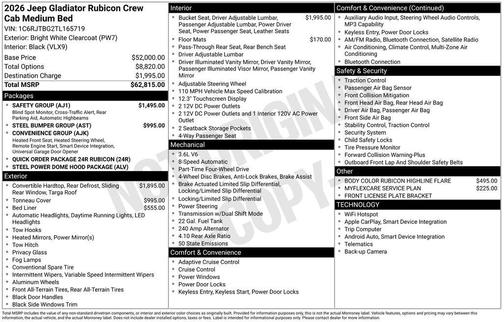 2026 Jeep Gladiator Rubicon