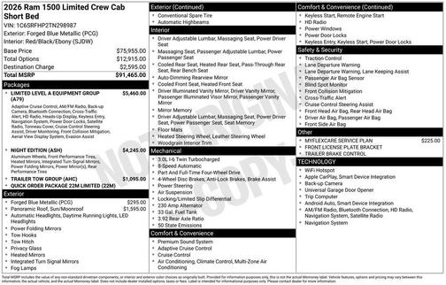 2026 RAM 1500 Limited
