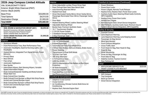 2026 Jeep Compass Limited