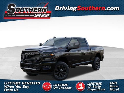 Diamond Black Crystal Pearlcoat 2025 RAM 2500 Big Horn Crew Cab 4x4 6'4' Box