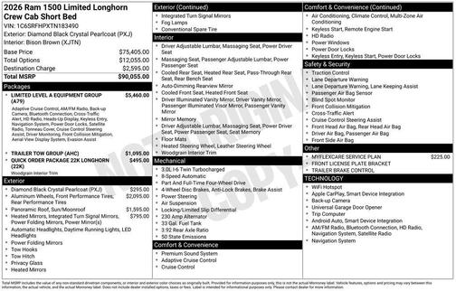 2026 RAM 1500 Longhorn