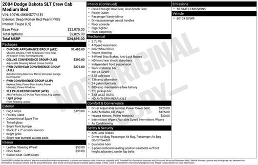 2004 Dodge Dakota SLT Quad Cab
