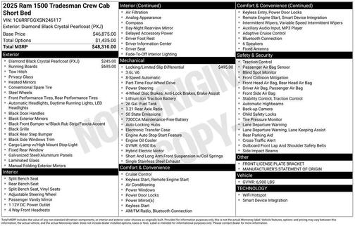 2025 RAM 1500 Tradesman