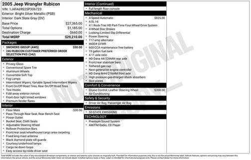 2005 Jeep Wrangler Rubicon