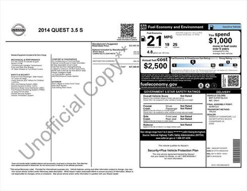 2014 Nissan Quest S