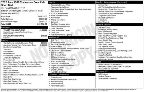 2025 RAM 1500 Tradesman
