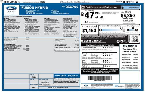 2013 Ford Fusion Hybrid SE Hybrid
