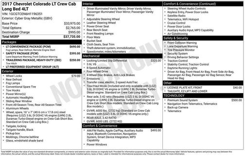 2017 Chevrolet Colorado LT