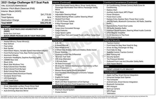 2021 Dodge Challenger R/T Scat Pack
