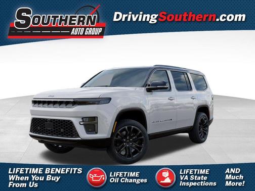 Bright White Clearcoat 2026 Jeep Grand Wagoneer Summit Obsidian 4x4