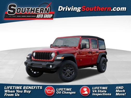 Firecracker Red Clearcoat 2025 Jeep Wrangler Sport S