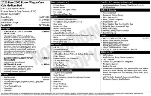 2026 RAM 2500 Power Wagon