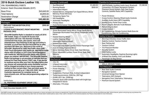 2016 Buick Enclave Leather