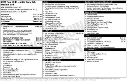 2025 RAM 3500 Limited Crew Cab 4x4 6'4' Box