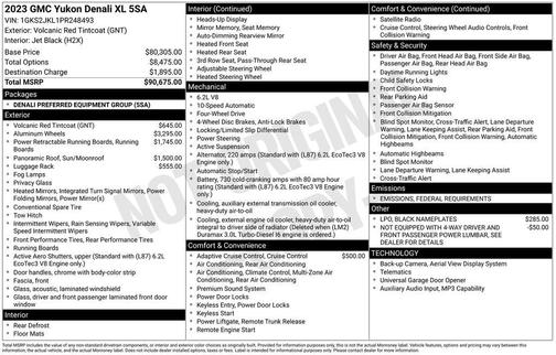 2023 GMC Yukon XL Denali