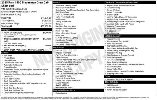 2025 RAM 1500 Tradesman