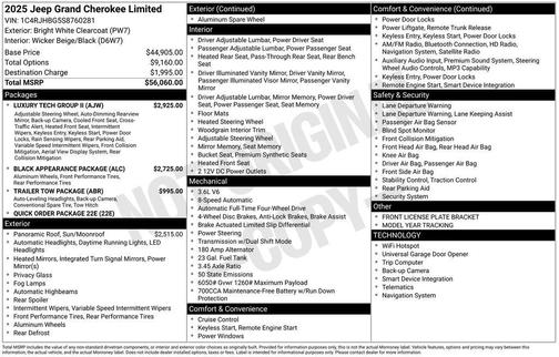 2025 Jeep Grand Cherokee Limited