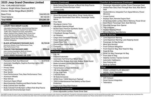 2025 Jeep Grand Cherokee Limited