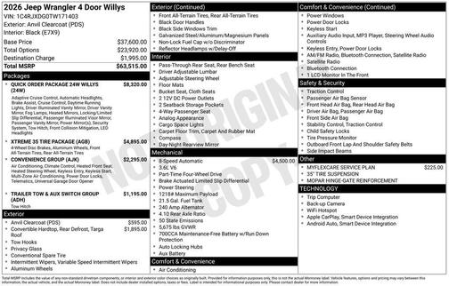 2026 Jeep Wrangler Willys